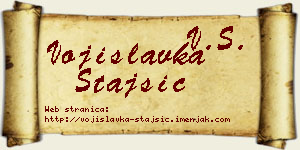 Vojislavka Stajšić vizit kartica